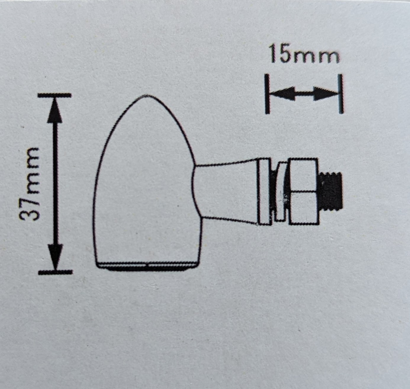 Mini Bullet LED Indicators - Black