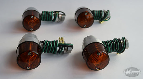 Posh Superbike Mini Indicator 4pc Set - Silver with Amber Lens - K65 ...