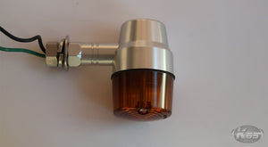 Posh Superbike Mini Indicator 4pc Set - Silver with Amber Lens