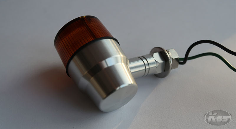 BIKE IT Short Stem Mini Indicators – Chrome Body With Amber Lens (Pair)